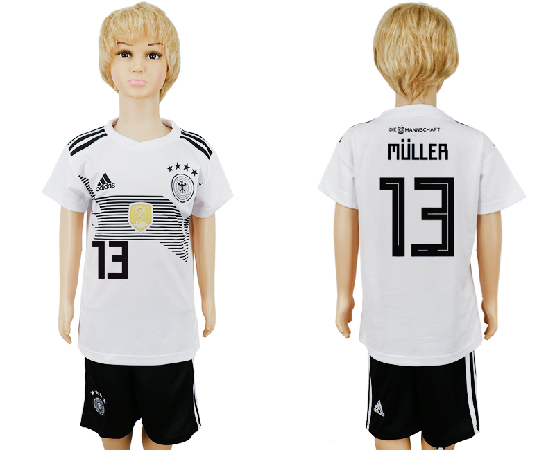 2018 maillot pour enfants GERMANY CHIRLDREN #13 MULLER